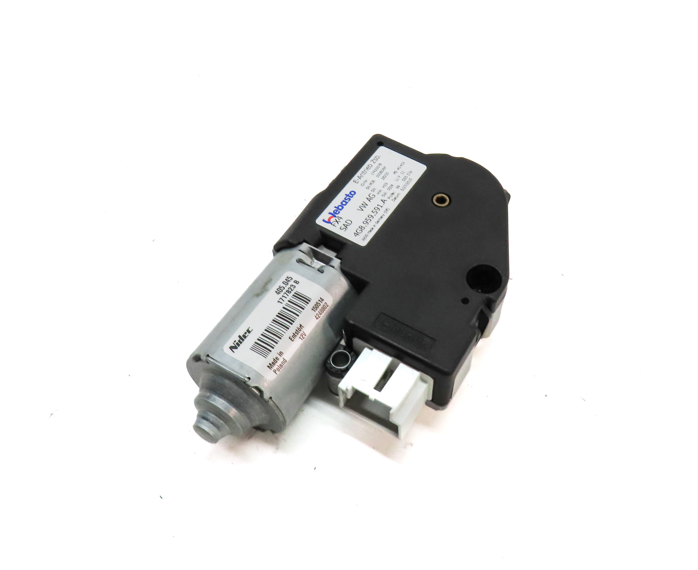 13-18 PORSCHE CAYENNE (958) PANORAMIC SUNROOF SUNSHADE SUN SHADE ADJUST MOTOR — exact item pictured